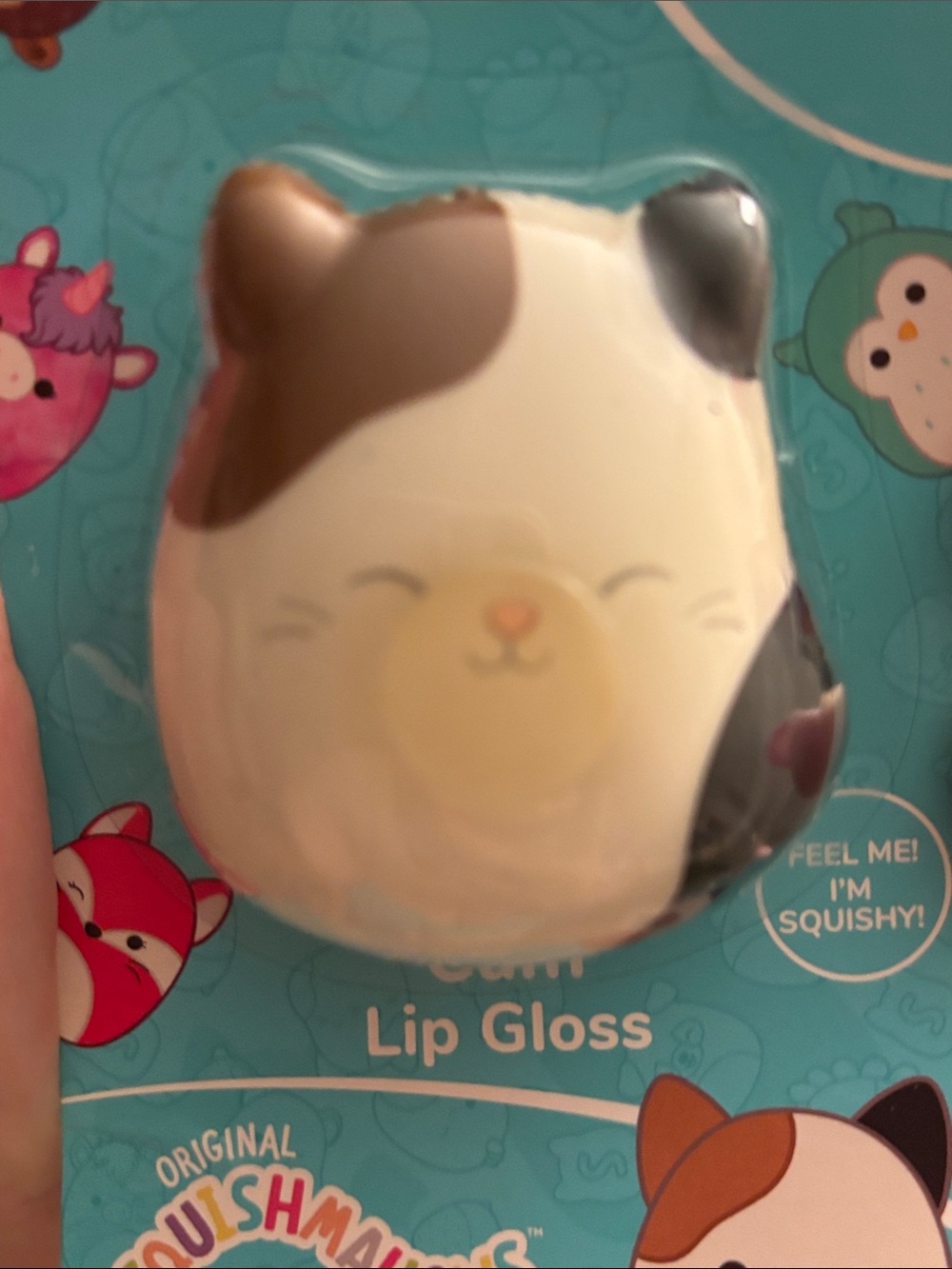 Squishmallows Cam Cat Lip Gloss - Cream/Brown/Black - Picture 3 of 6